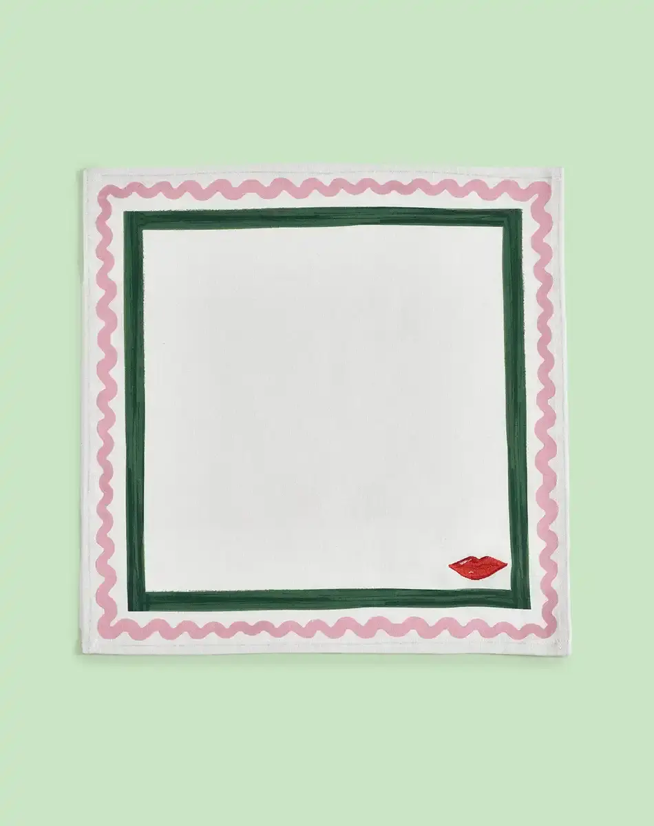 Thumbnail: electric coast icon set of four napkins from eleanor bowmer