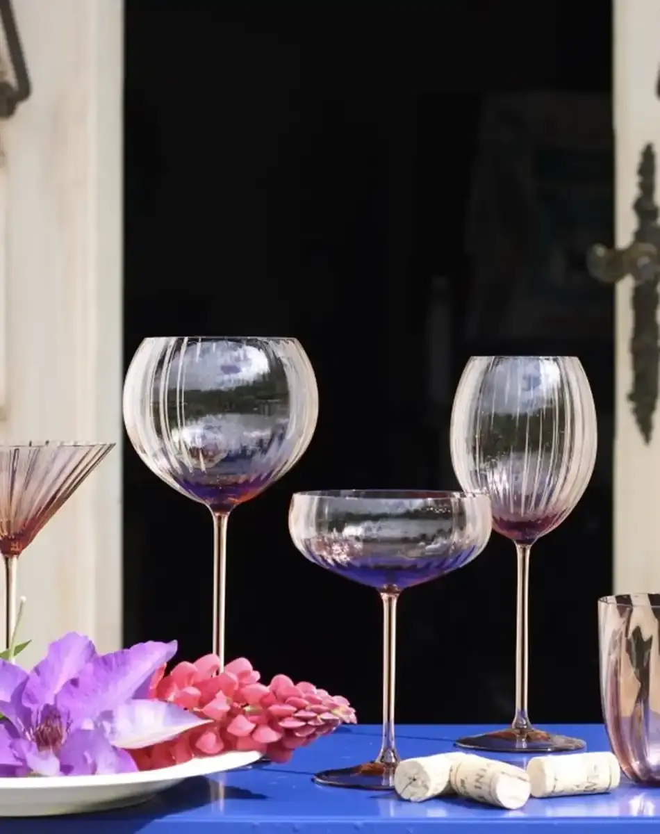 new brown lyon glass for white wine from anna von lipa