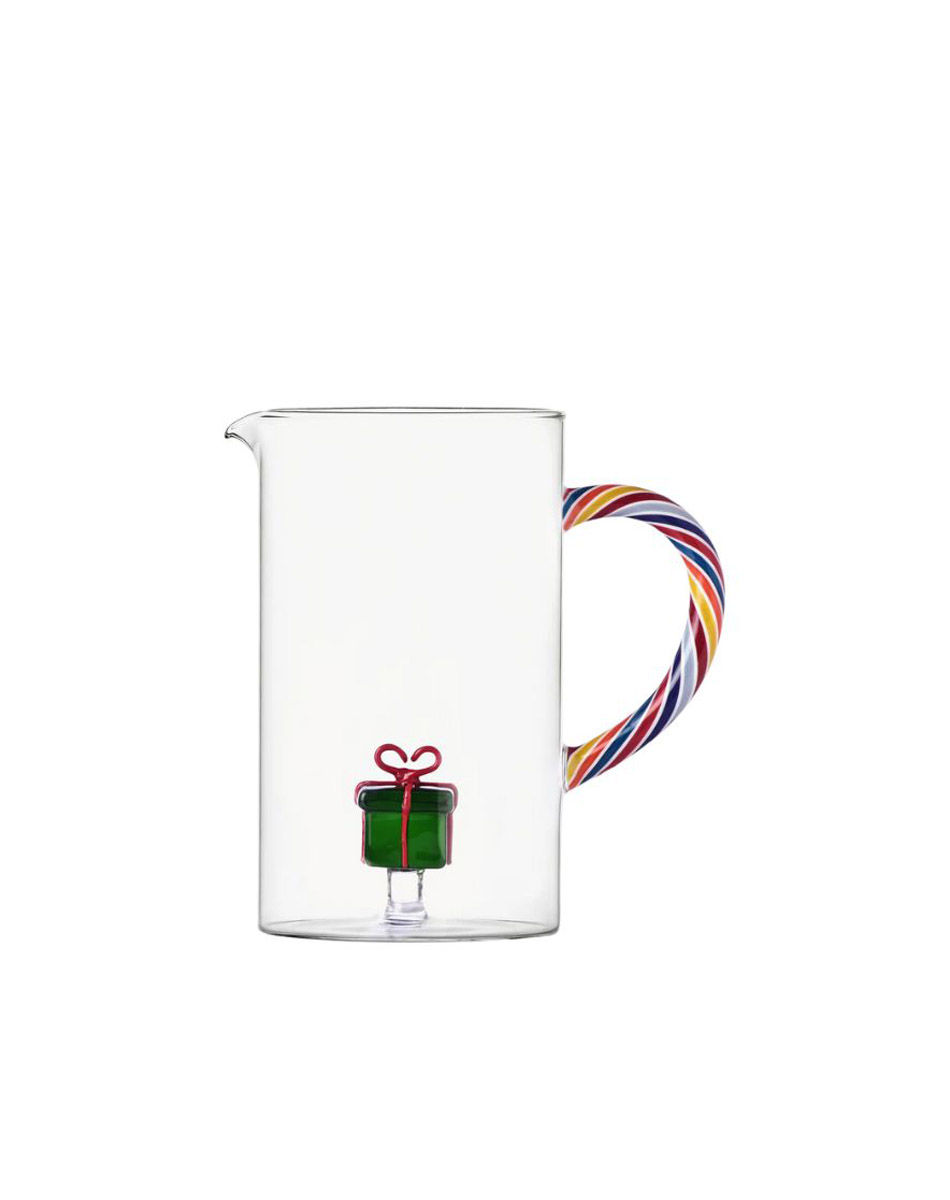 jug with coloured handle and green gift nutcracker ichendorf milano