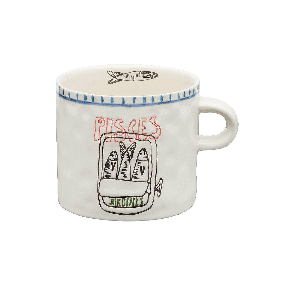 pisces zodiac mug from anna and nina