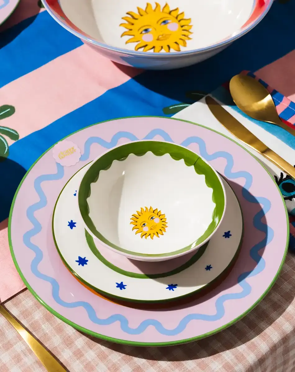 Thumbnail: electric coast sun and lip nibble bowls from eleanor bowmer