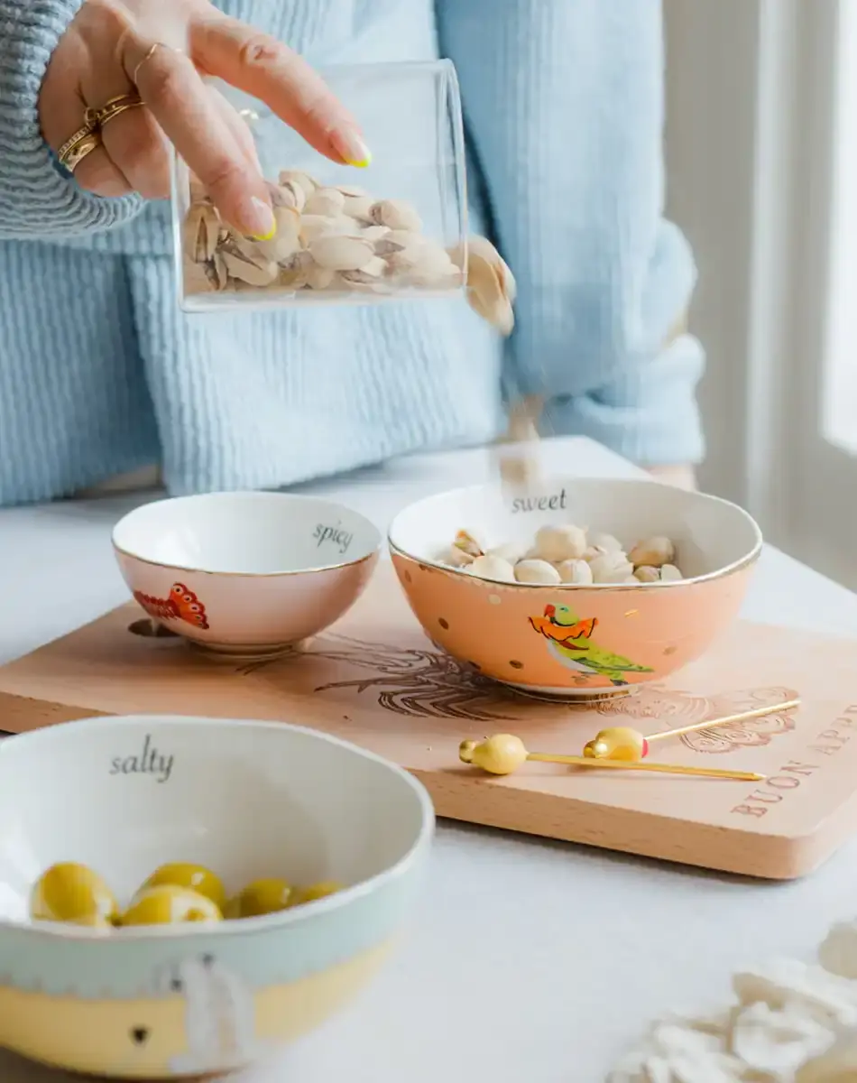 Thumbnail: cheetah set of 3 nesting bowls from Yvonne Ellen