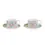 Thumbnail: Set of two cups and saucers in a gift box sirakusa