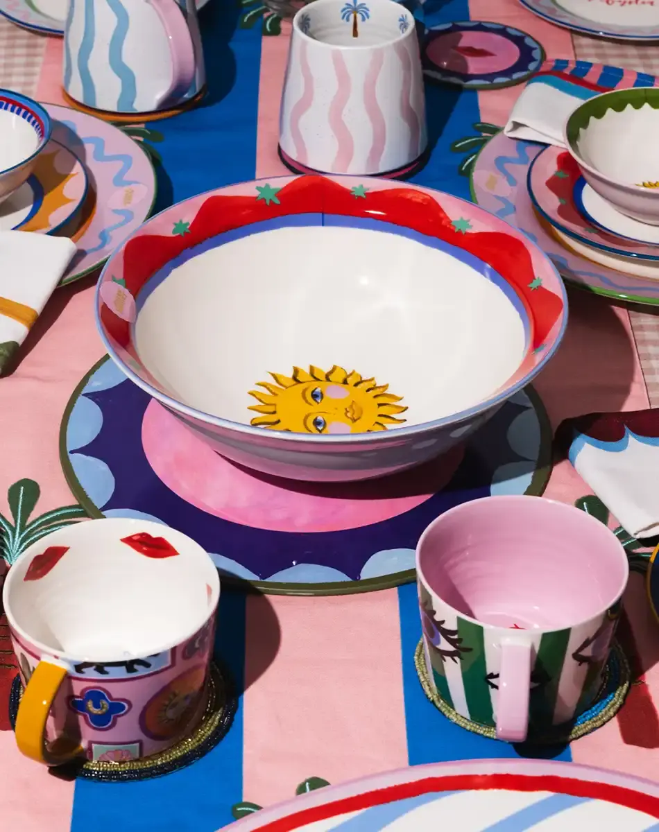 Thumbnail: electric coast sun serve bowl from eleanor bowmer