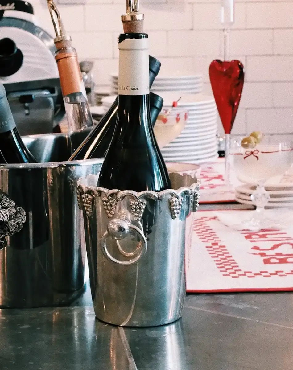 Thumbnail: classique argent wine cooler brass silver plated by anna and nina