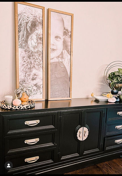 vintage black and gold dresser Amarra 89177 main image 0