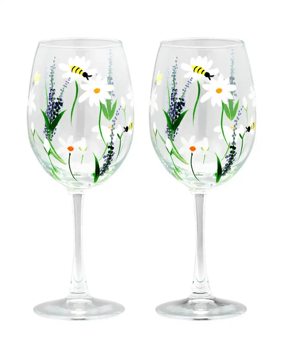 springtime toast wine glass set of two from anna and nina