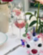 springtime toast wine glass set of two from anna and nina