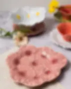 Maria Flor Dinner Plate Dahlia Rosa 28 cm Bordallo Pinheiro