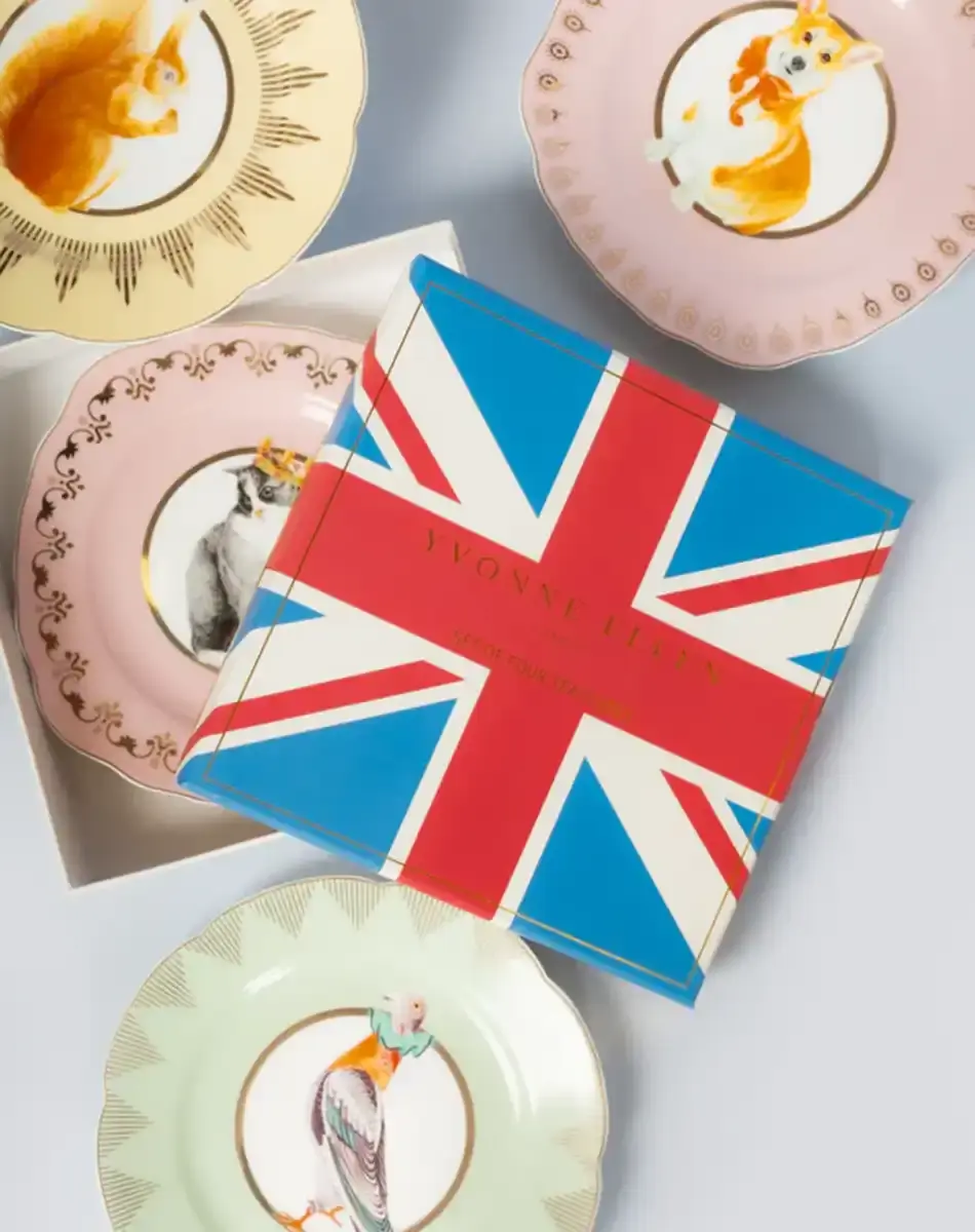 Thumbnail: best of british tea plates from yvonne ellen