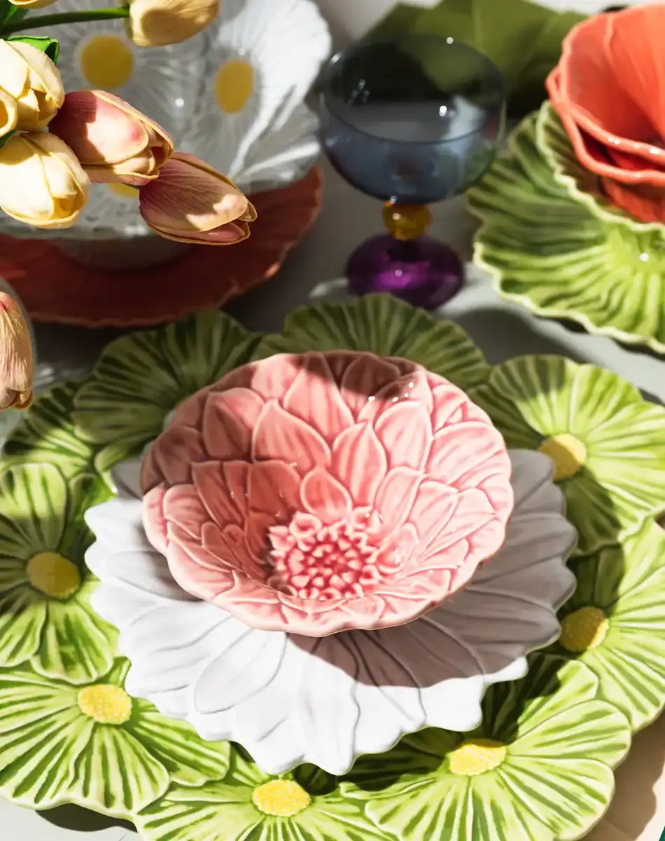 Thumbnail: Maria Flor Charger Plate Cosmos by bordallo pinheiro