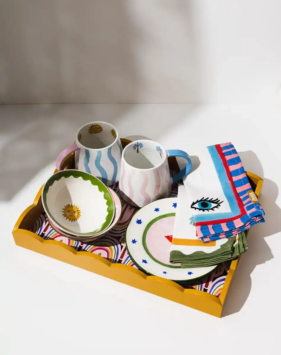 Thumbnail: electric coast sun and lip nibble bowls from eleanor bowmer
