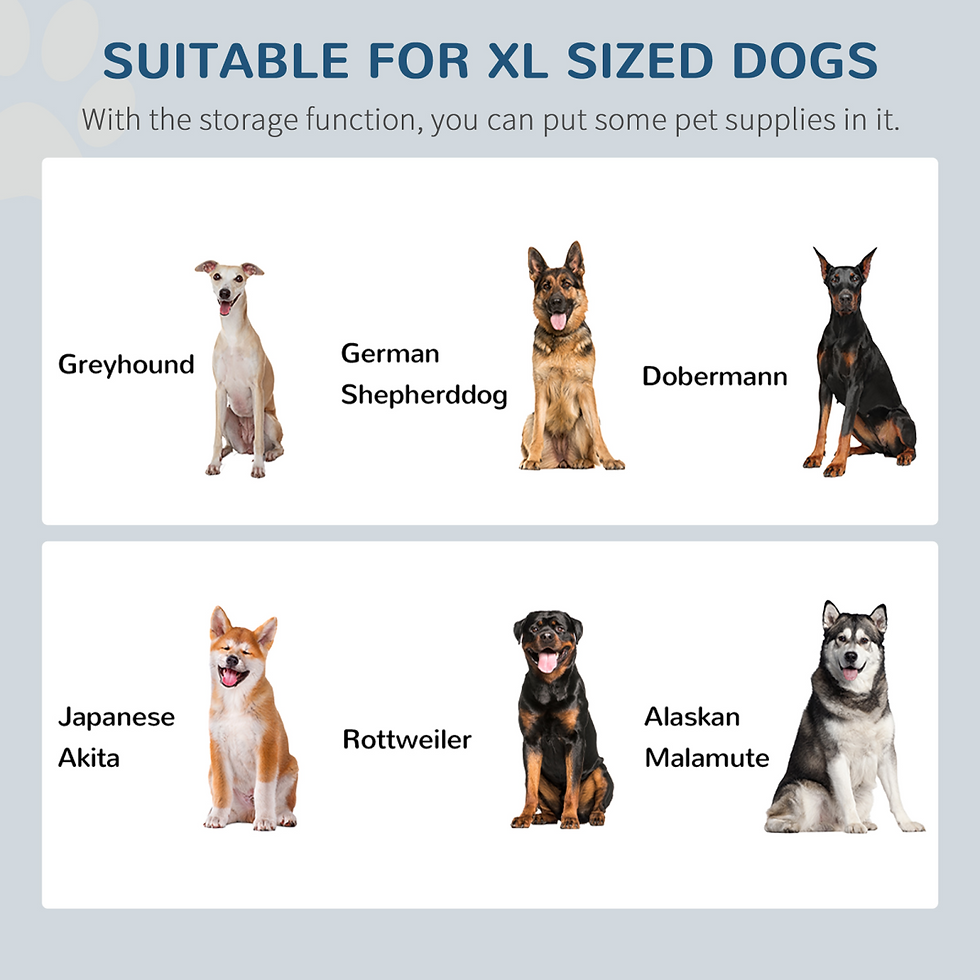 Thumbnail: Raised Pet Dog Bowls w/ Storage, Two Bowls, Elevated Base - Grey