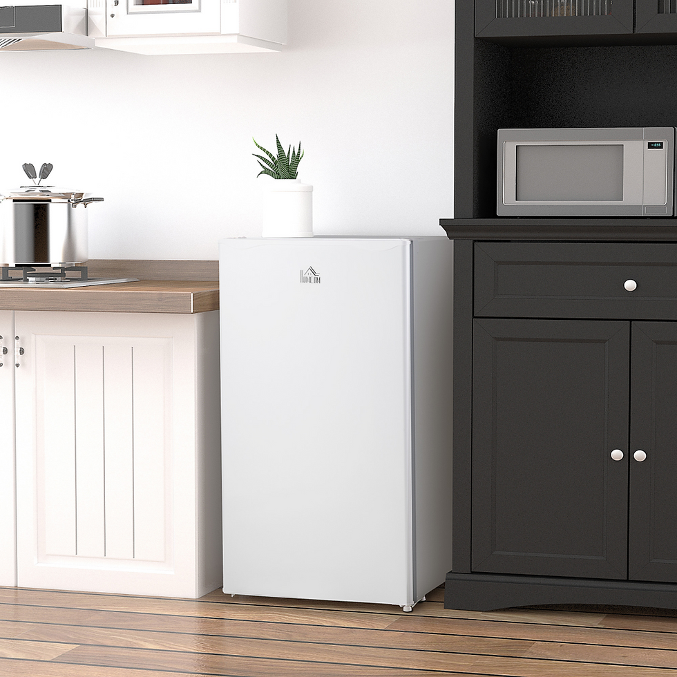 Thumbnail: 91L Freestanding Under Counter Fridge with Chiller Box Reversible Door White