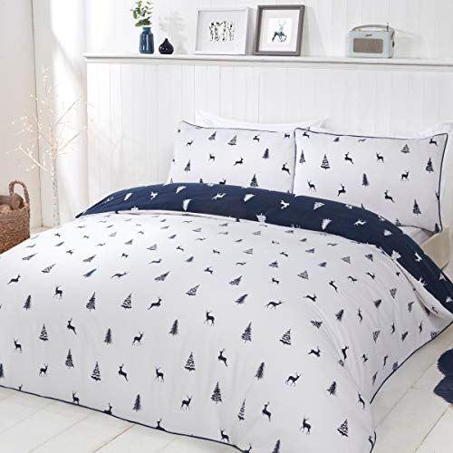 Thumbnail: Ditsy Stags & Trees Navy Duvet Set – SK