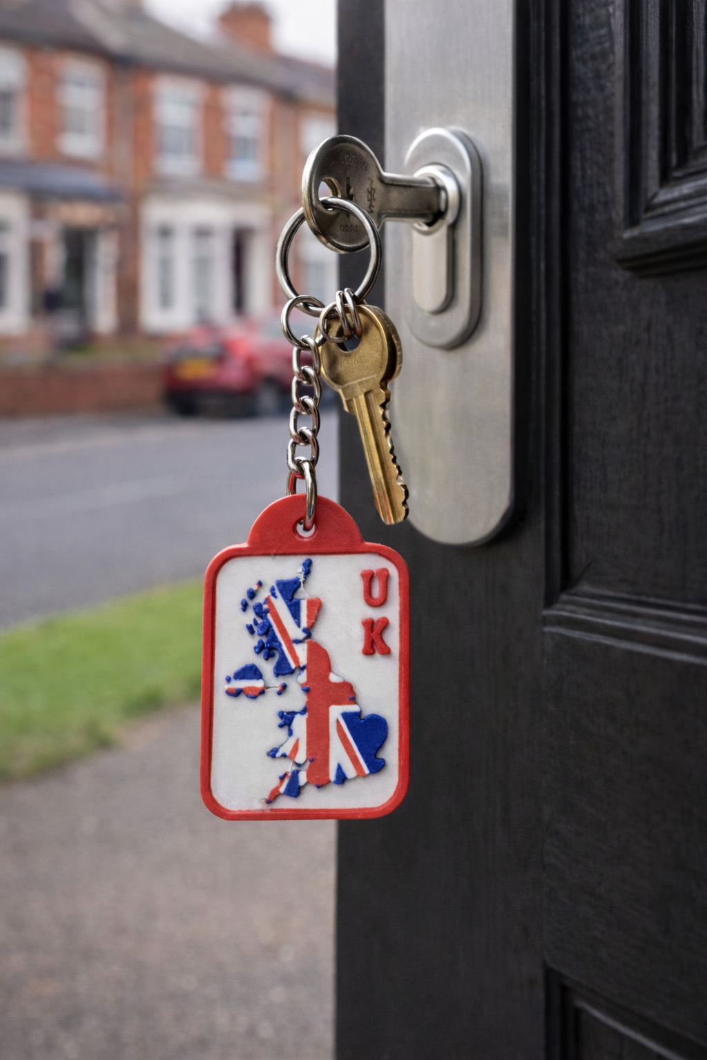 UK Map Key Chain