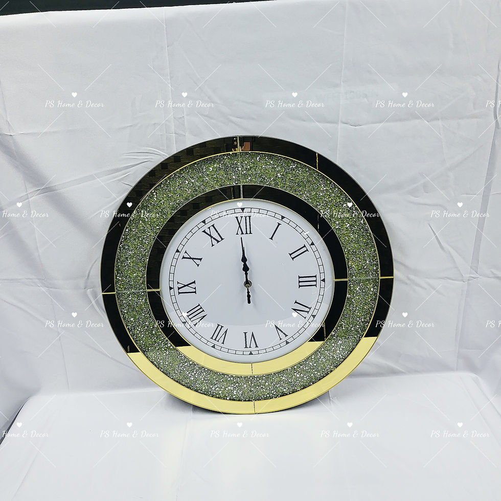 Thumbnail: MRC02 Crushed Diamond Mirrored Roman Clock