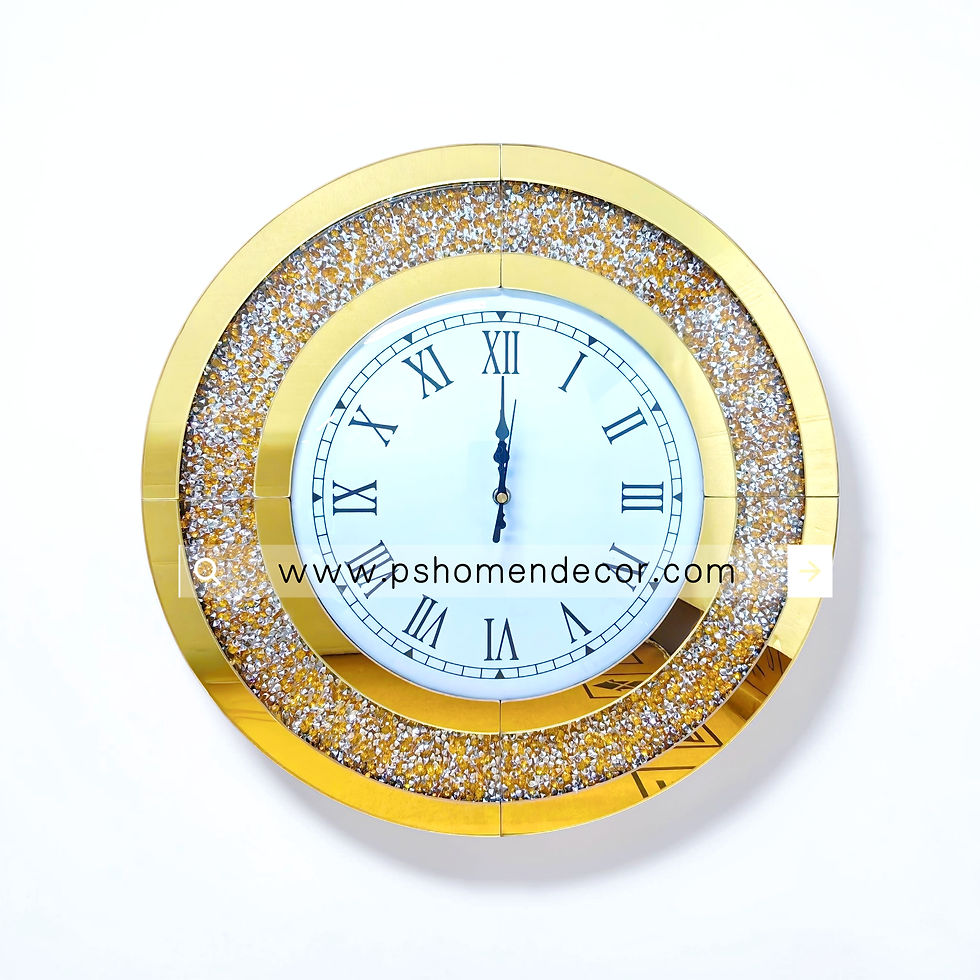Thumbnail: MRC02 Crushed Diamond Mirrored Roman Clock