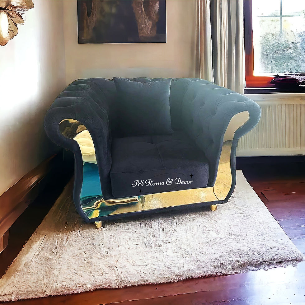 Mirror Majesty Chesterfield Single Seater Sofa