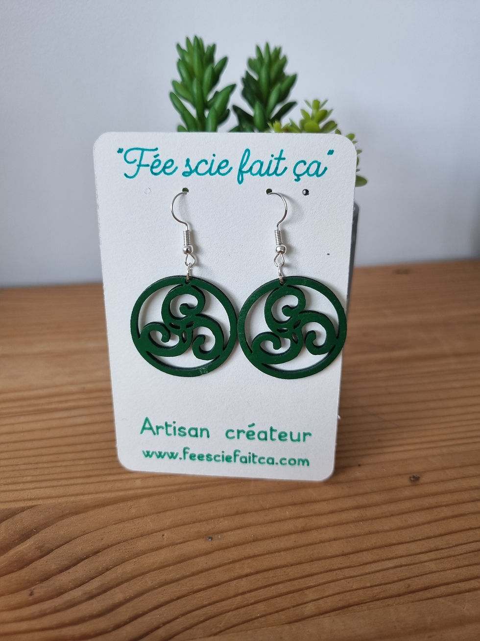 Miniature : Boucles d'oreilles "Gaëla" 8