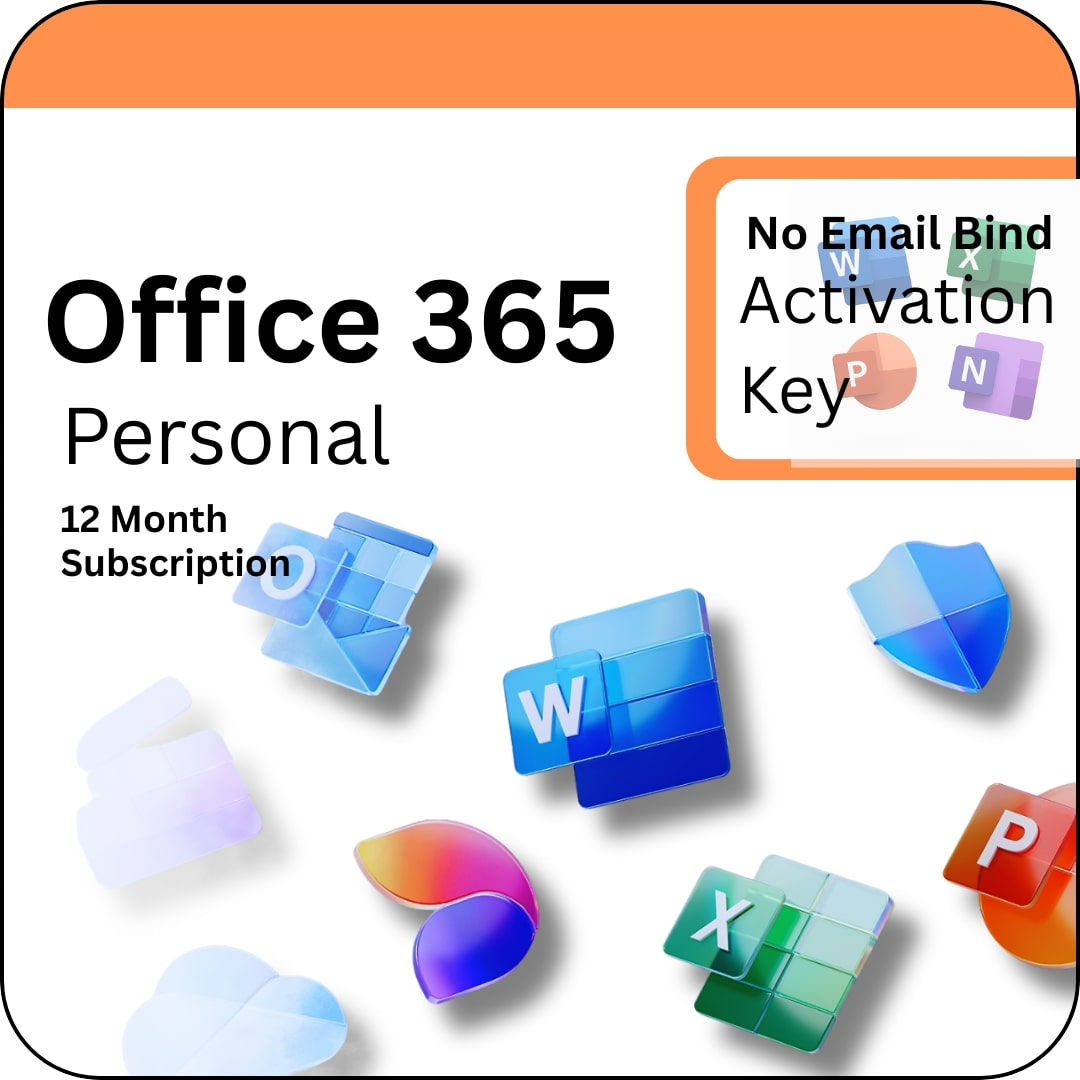 Office Personal 365 (1 year subscription) for PC (Windows) No Email Bind