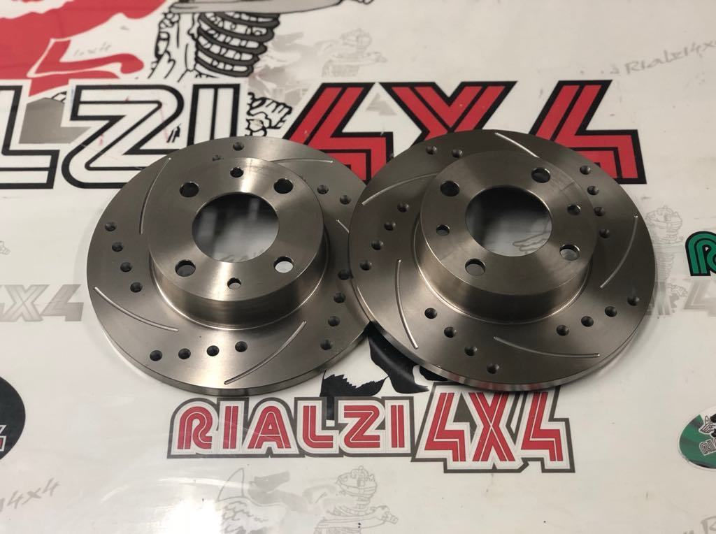 Coppia dischi freno anteriori BAFFATI/FORATI panda ultima serie