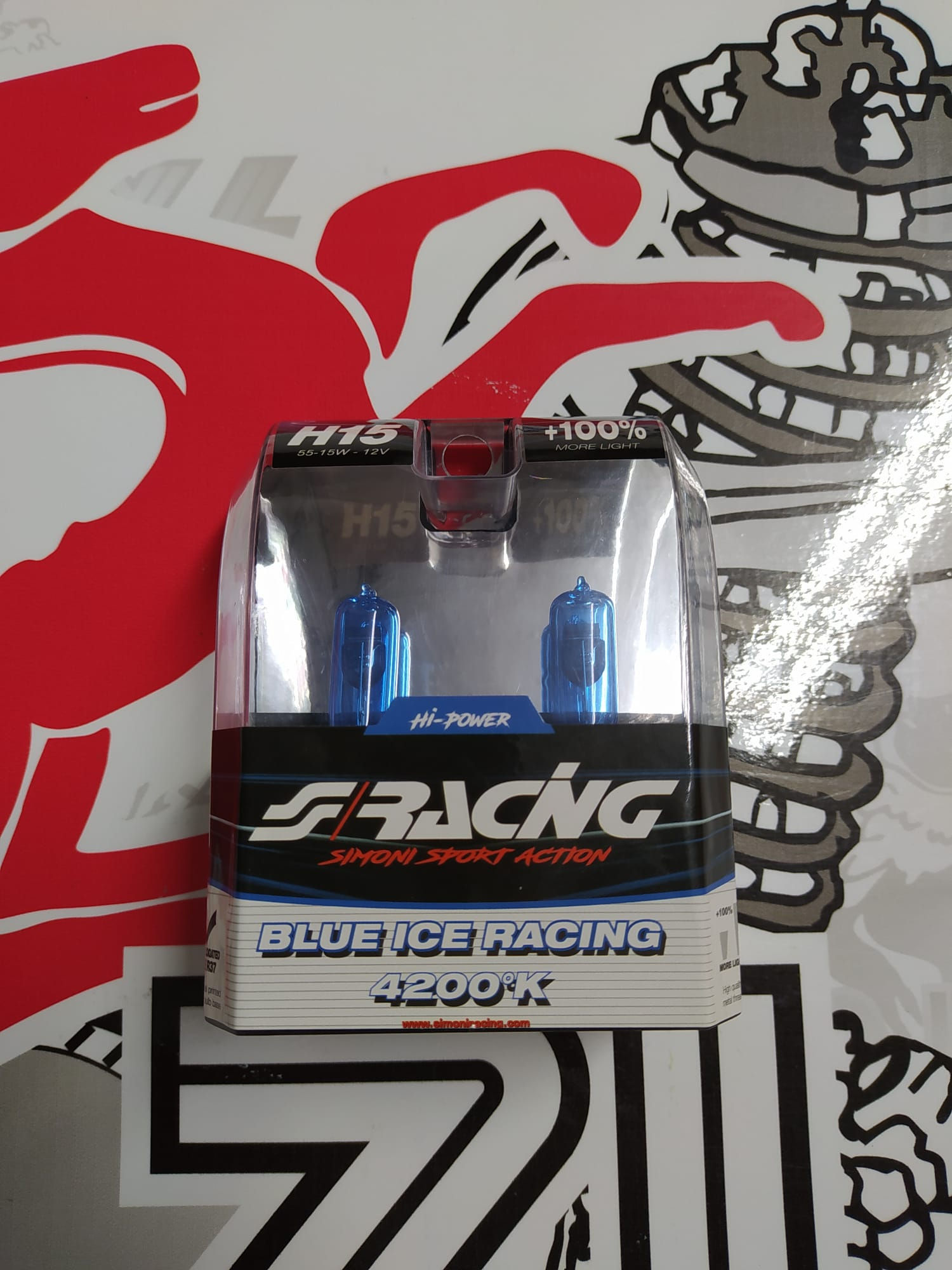 Kit 2 Blue Ice Racing bulbs, attack H15