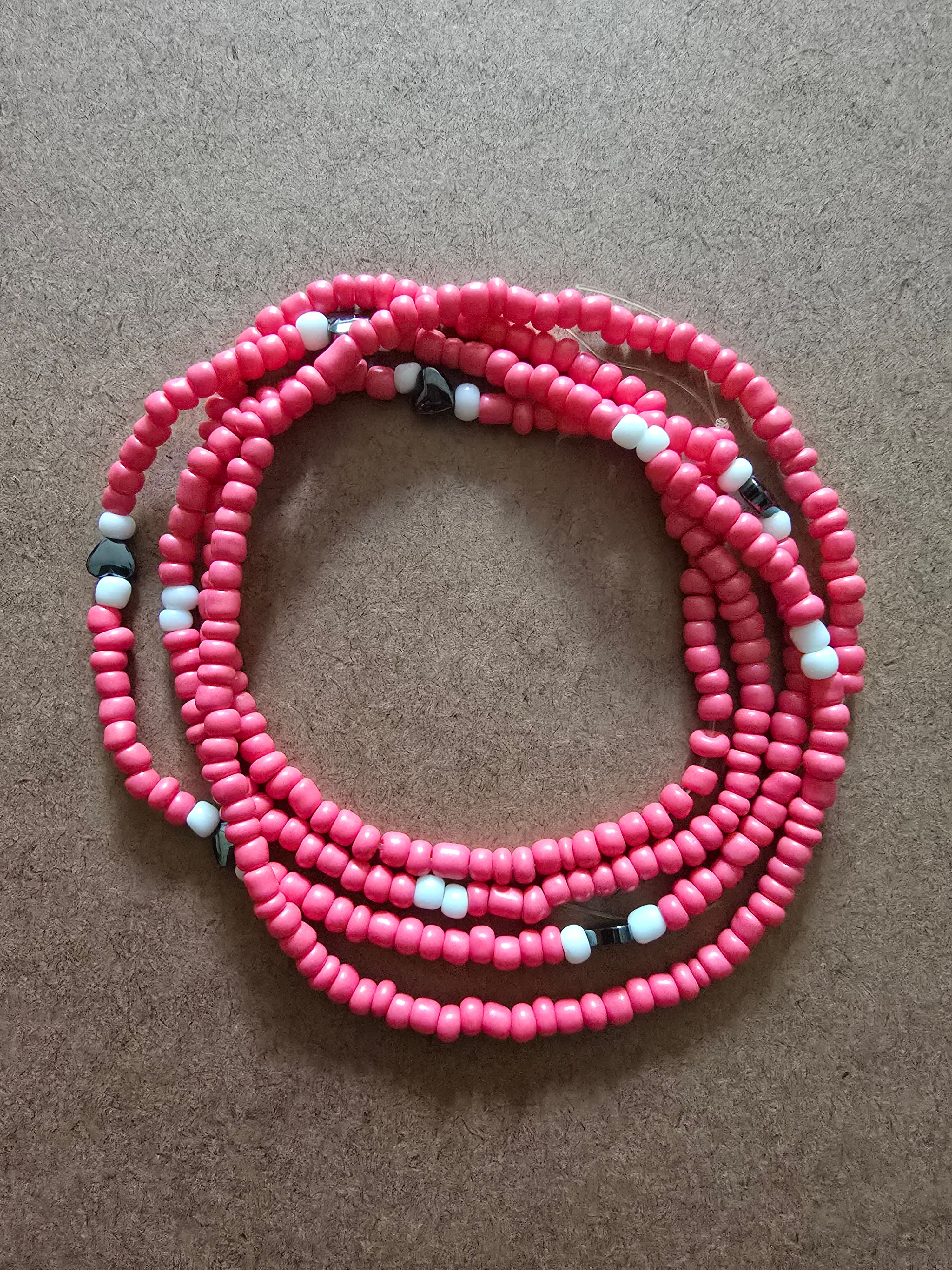 Pink Luster Waistbead 