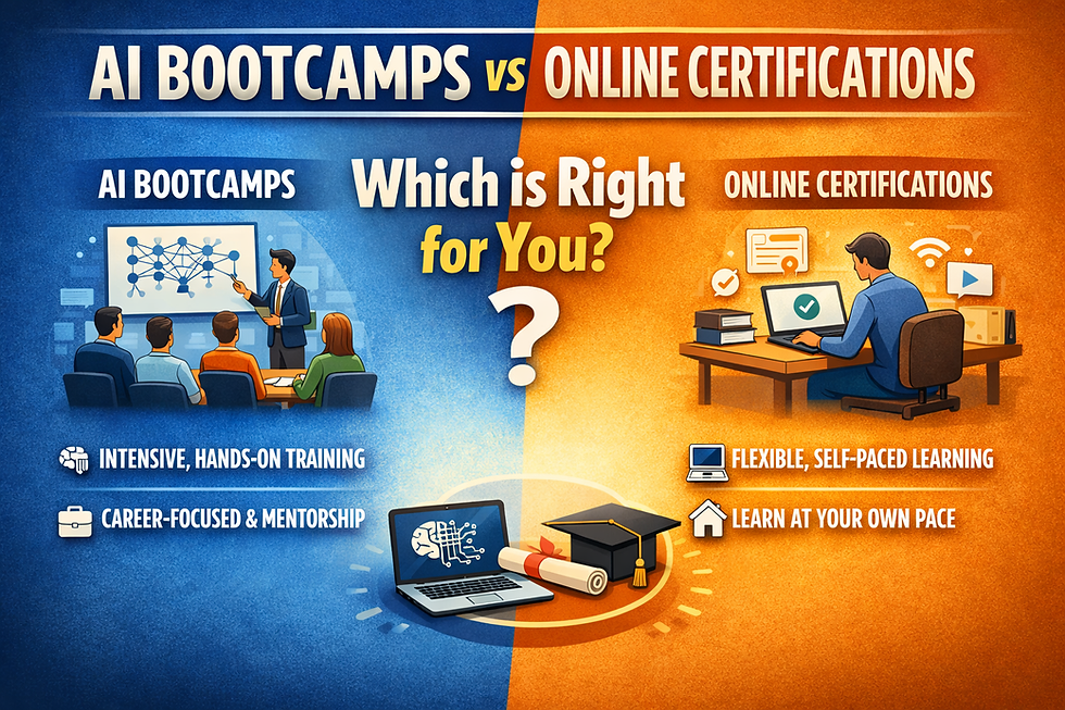 Bootcamps vs Online Certifications