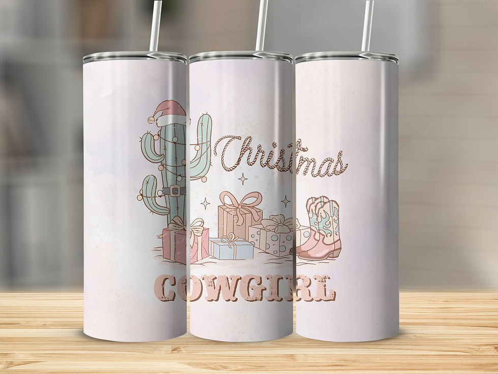 Cowgirl Christmas Tumbler