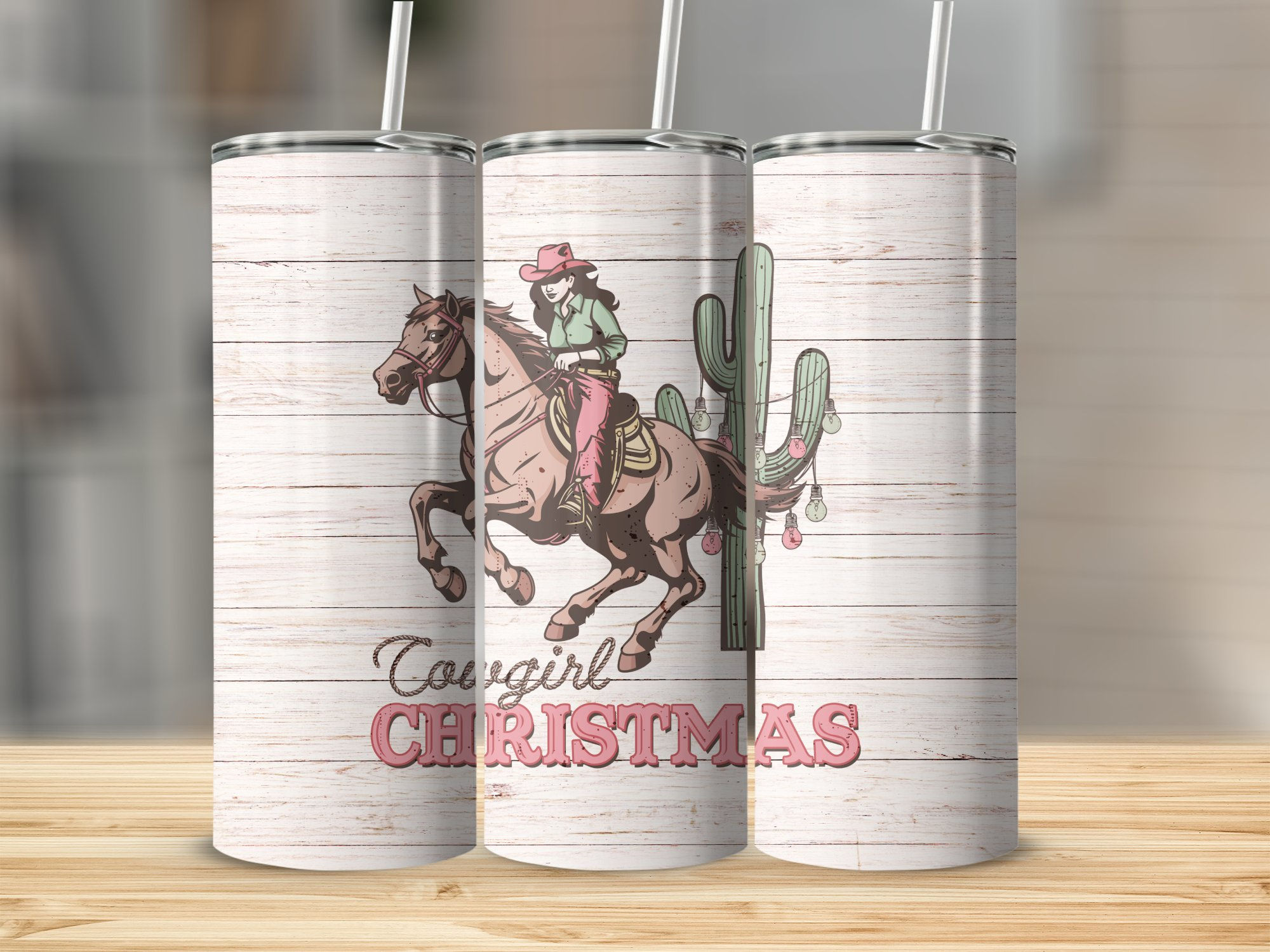 Cowgirl Christmas Tumbler