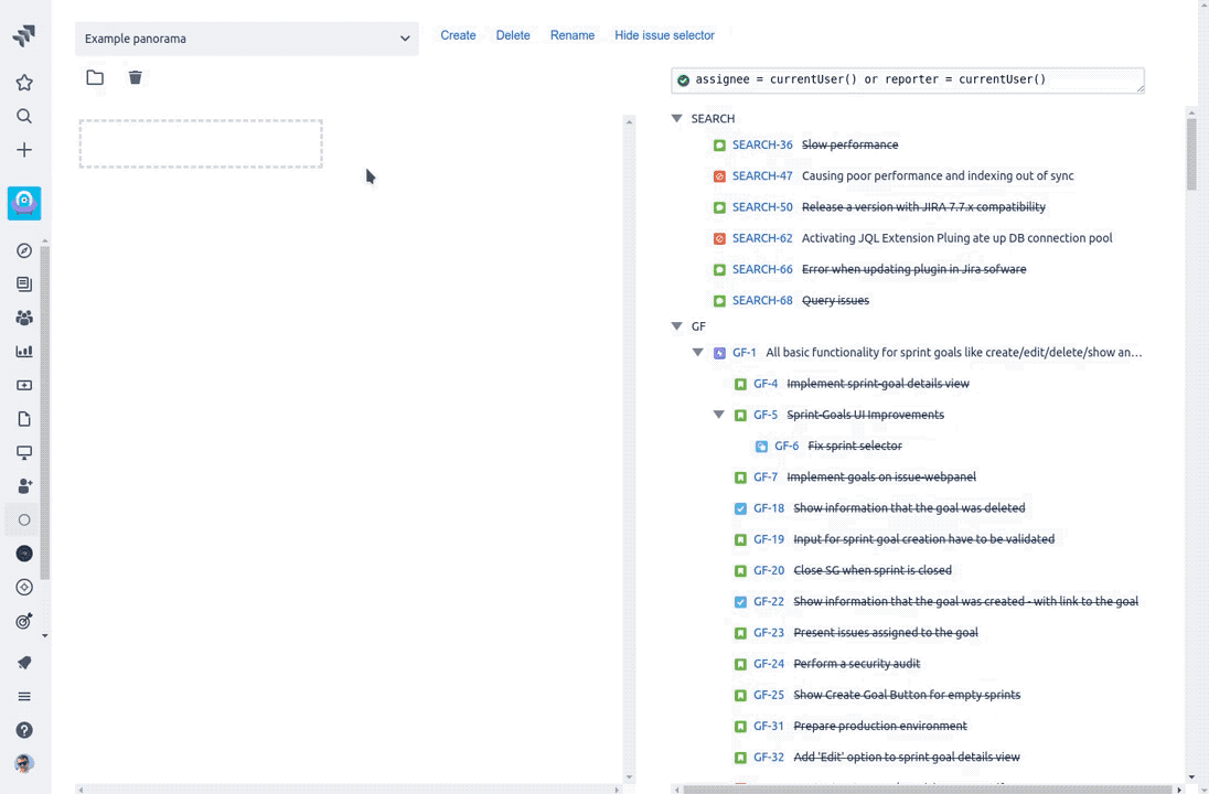 Grouping Jira Issues