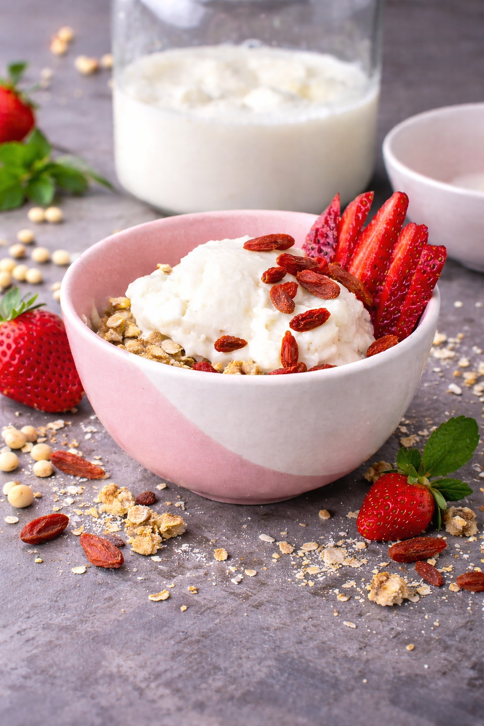 Instant Soymilk powder in Yogurt