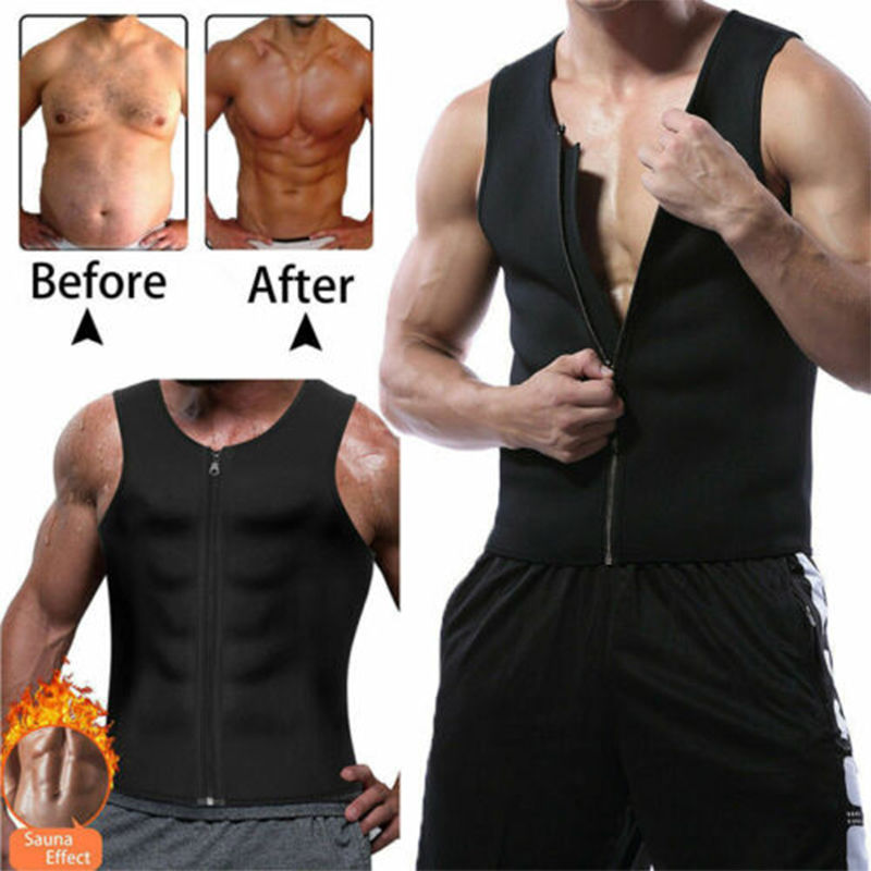 Men's Neoprene Waist Trainer Vest for Weight Loss