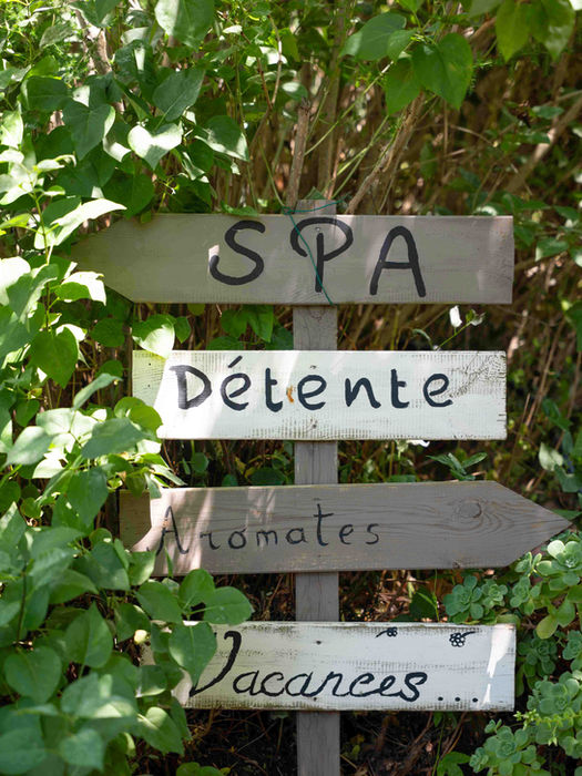 Panneau indicateur SPA, Détente, Aromates, Vacances