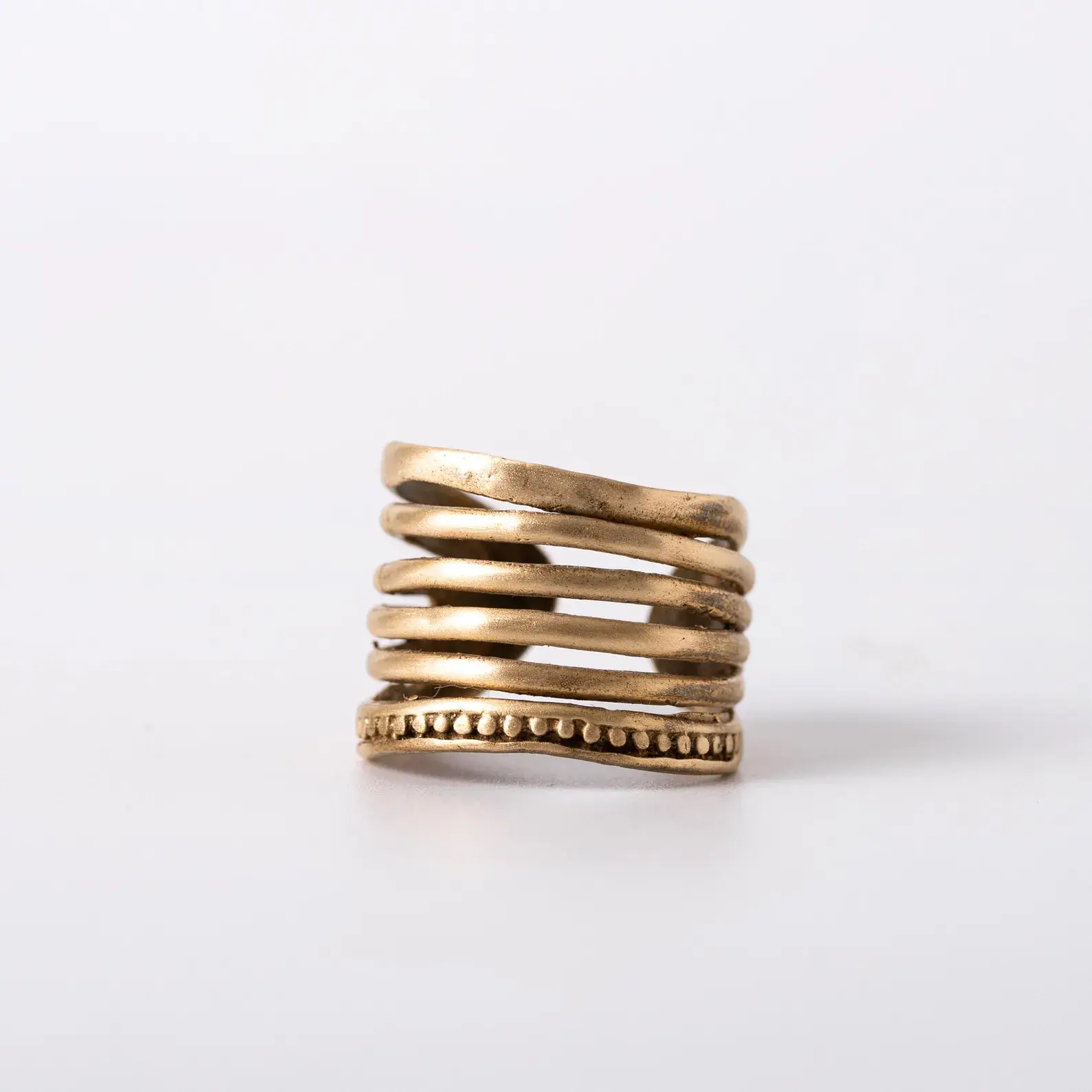 Roman Bronze Ring – Handmade Vax Cast Adjustable Signet