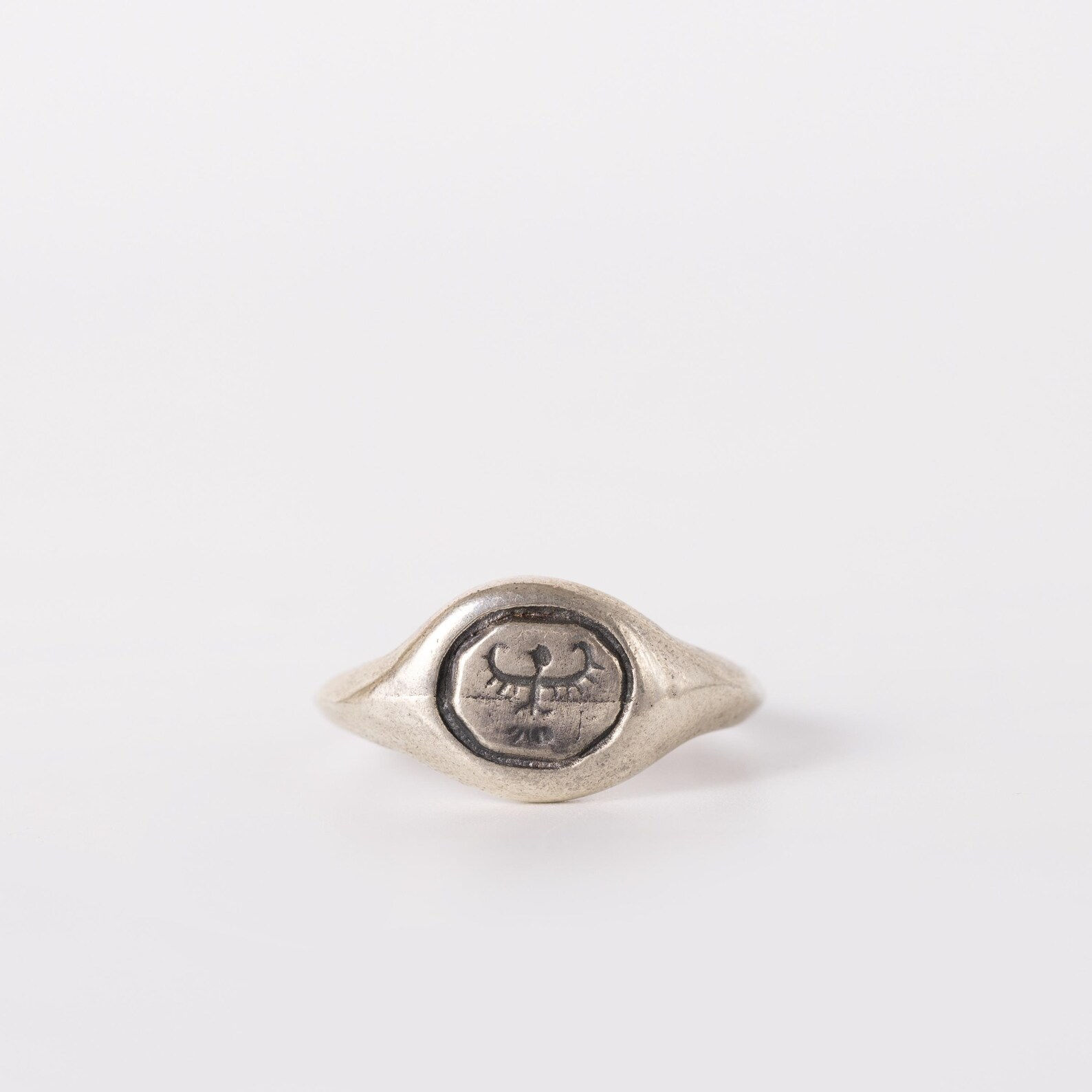 Ancient Roman Eagle Silver Ring – Handmade Intaglio Vax Cast Ring