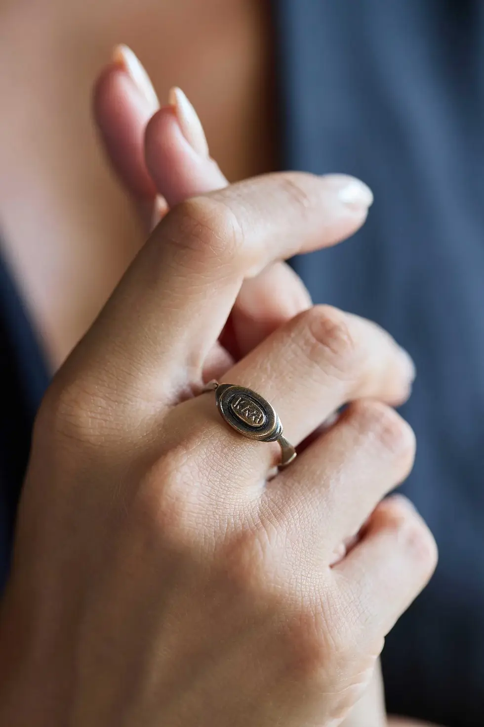 Thumbnail: Ancient Roman Bronze Ring – Handmade Adjustable Vax Cast Ring
