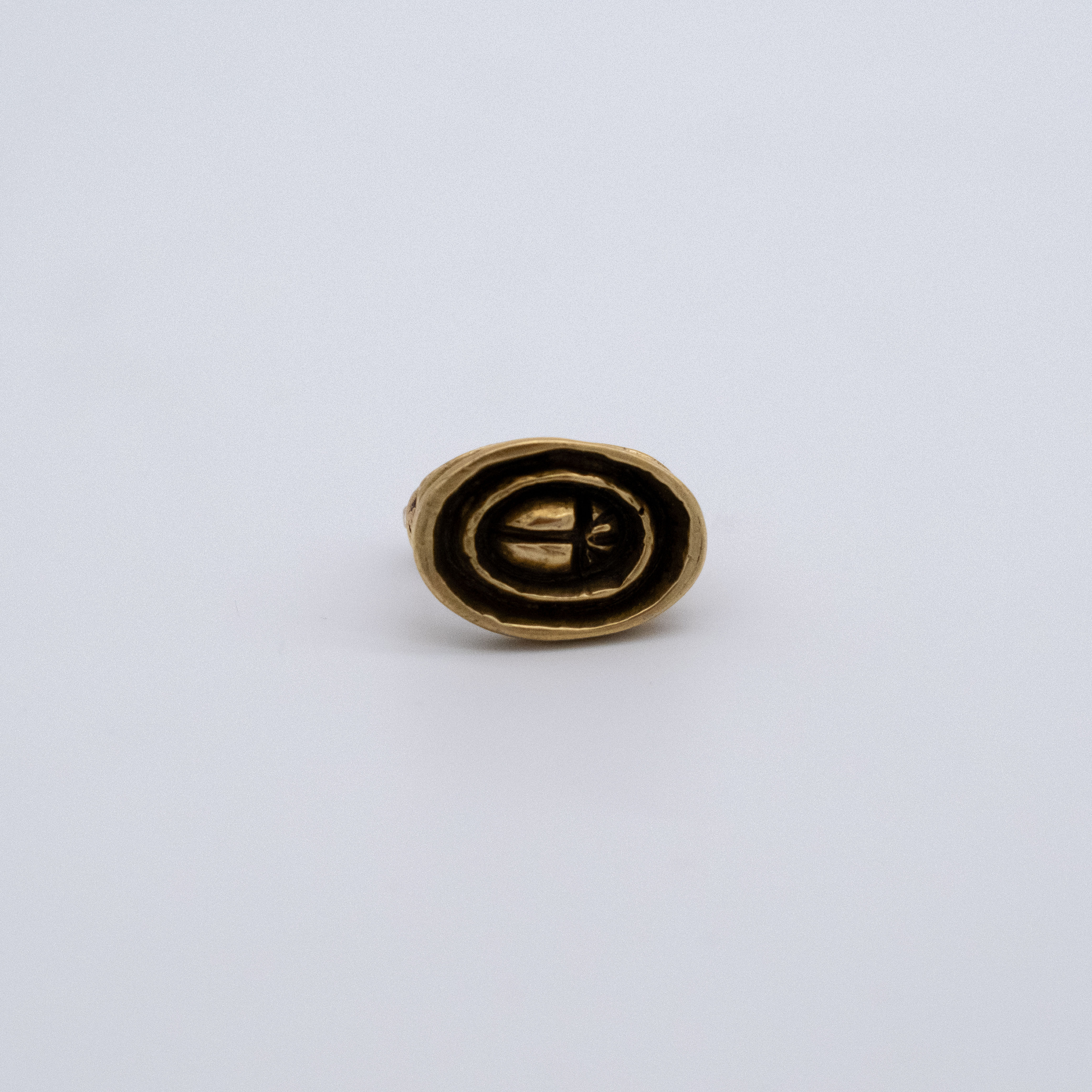 Scarab Bronze Statement Ring – Handmade Ancient Egyptian Beetle Ring for Men