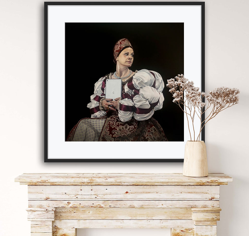 Miniatura: Dama with iPad