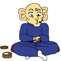 ハンドクリームを塗るファラオ