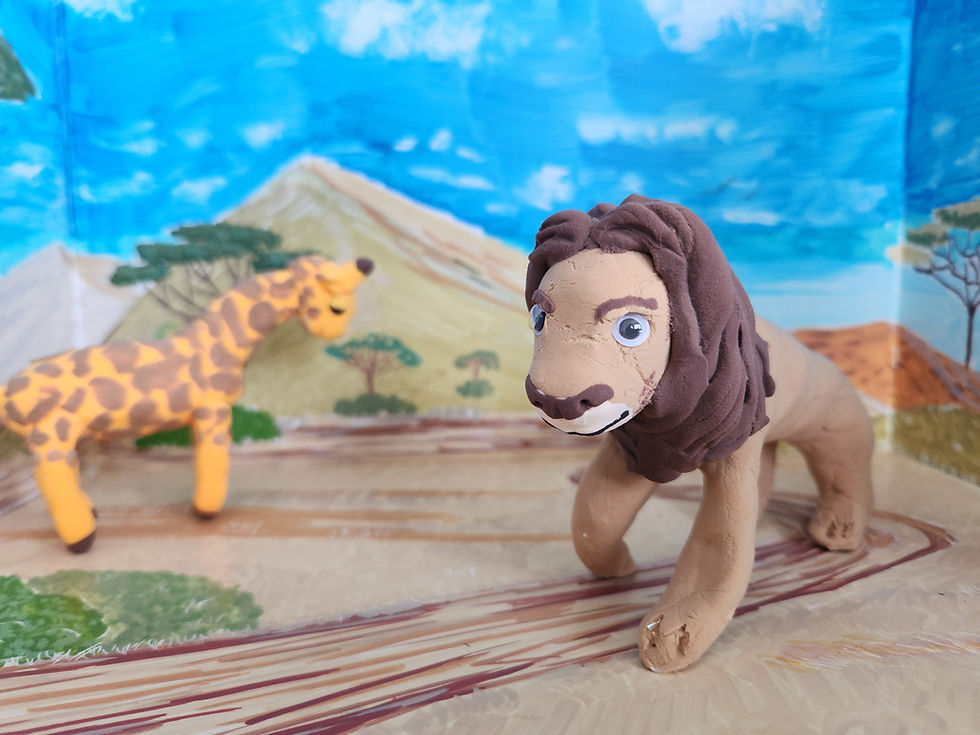 Safari Dioramas with Air-Dry Clay