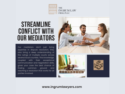Streamline Conflict Resolution with Our Expert Mediators at Ingrum Law
