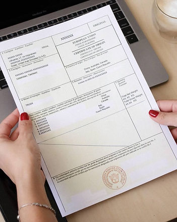 country of origin certificate