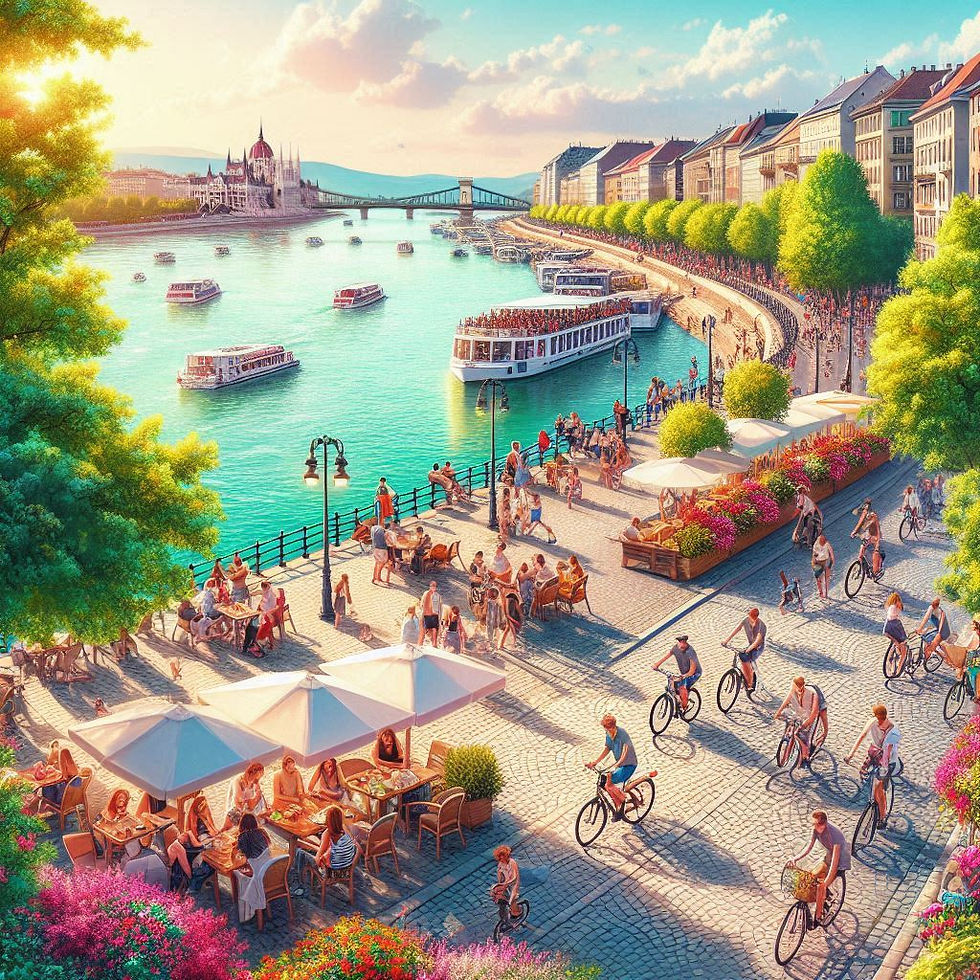 Budapest at summer - according to AI