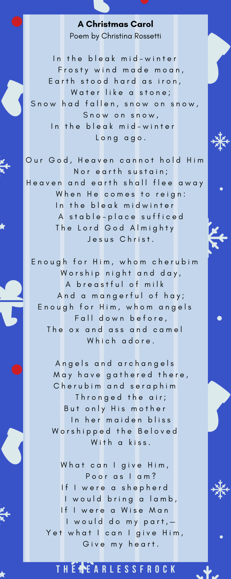 A Christmas Carol by Christina Rossetti