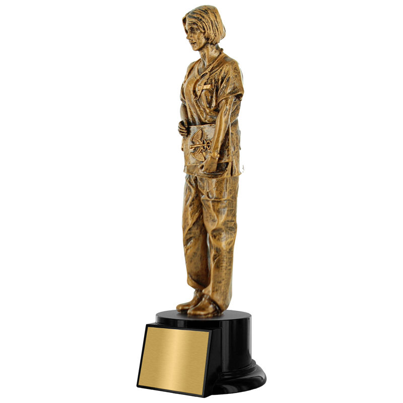 Thumbnail: 10.5” Female Nurse Resin Trophy