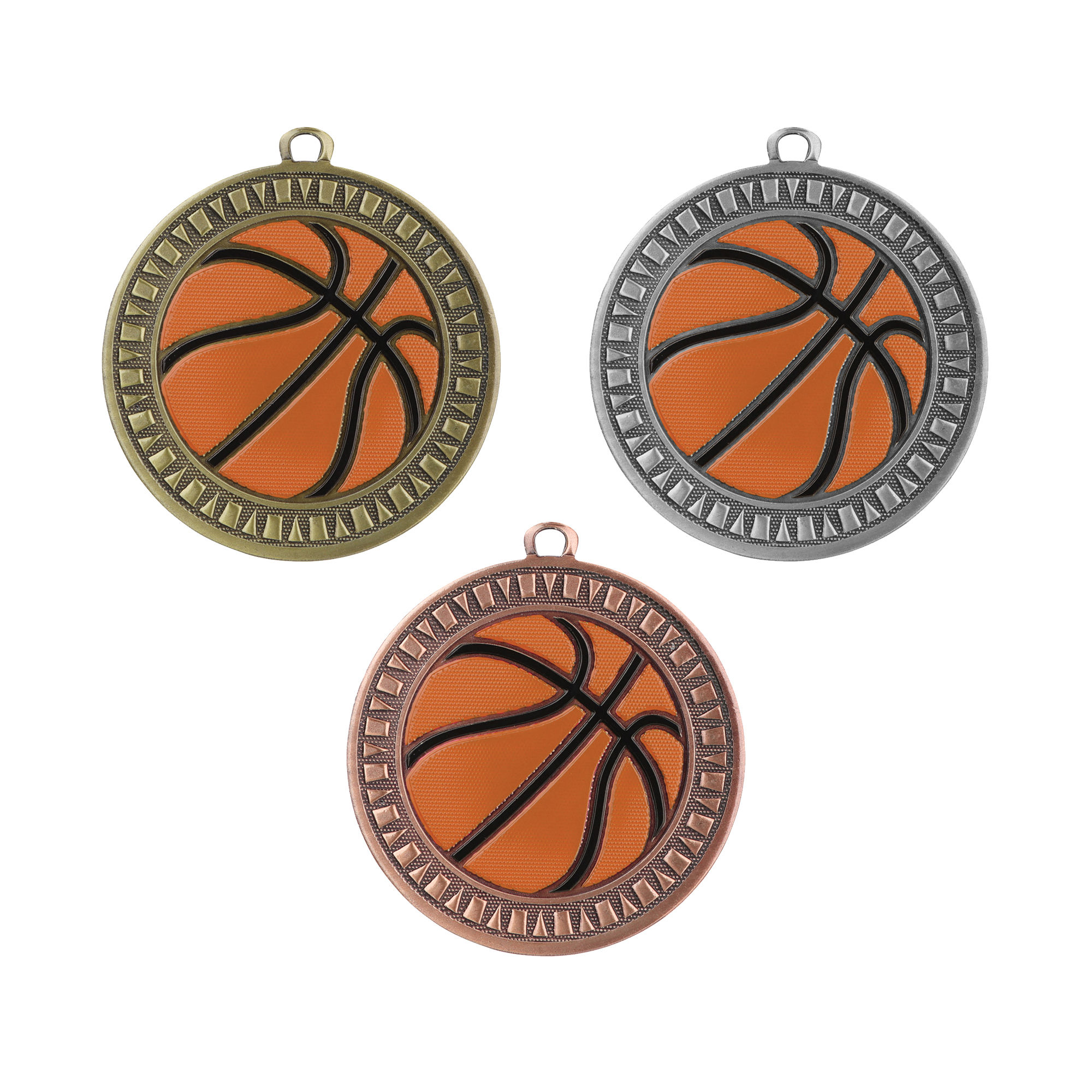 2.375” Velocity Basketball Medal | Gold, Silver, or Bronze