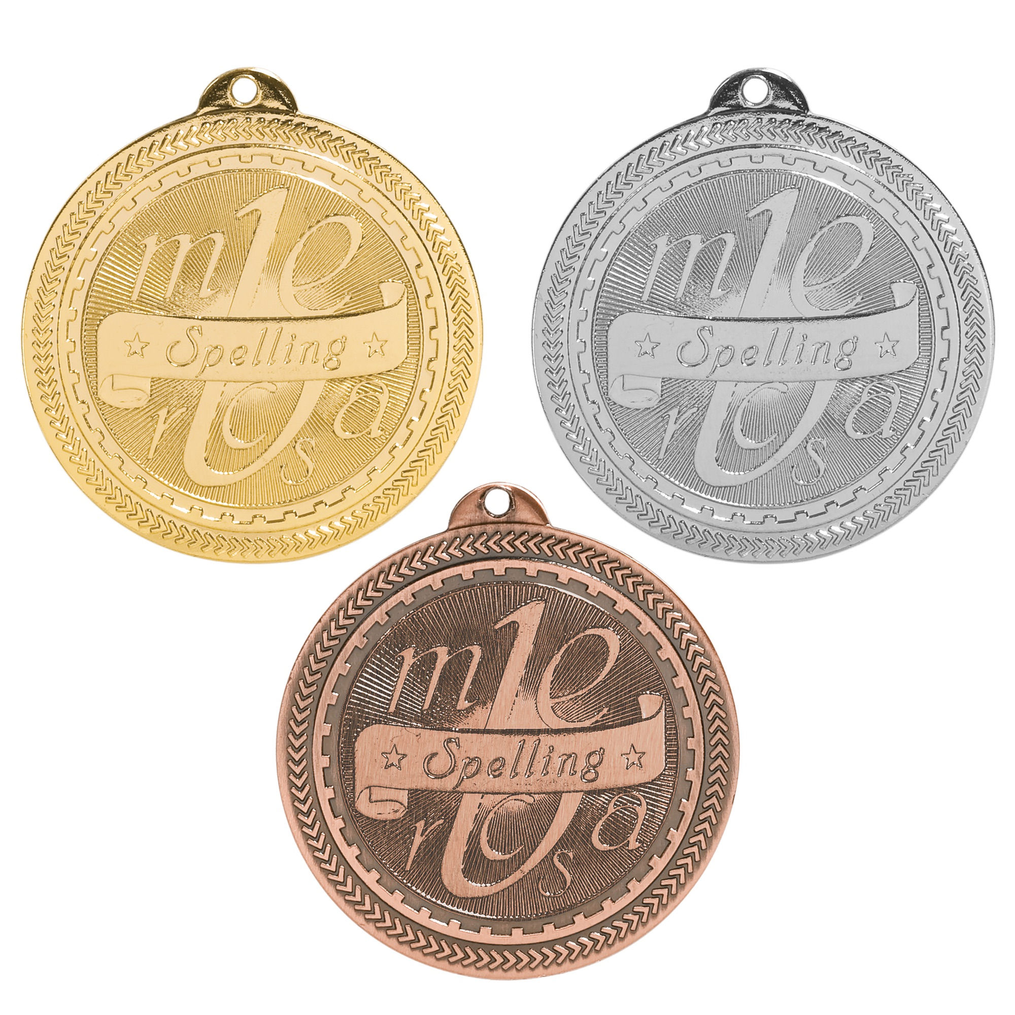 2" Spelling BriteLazer Medal with Ribbon