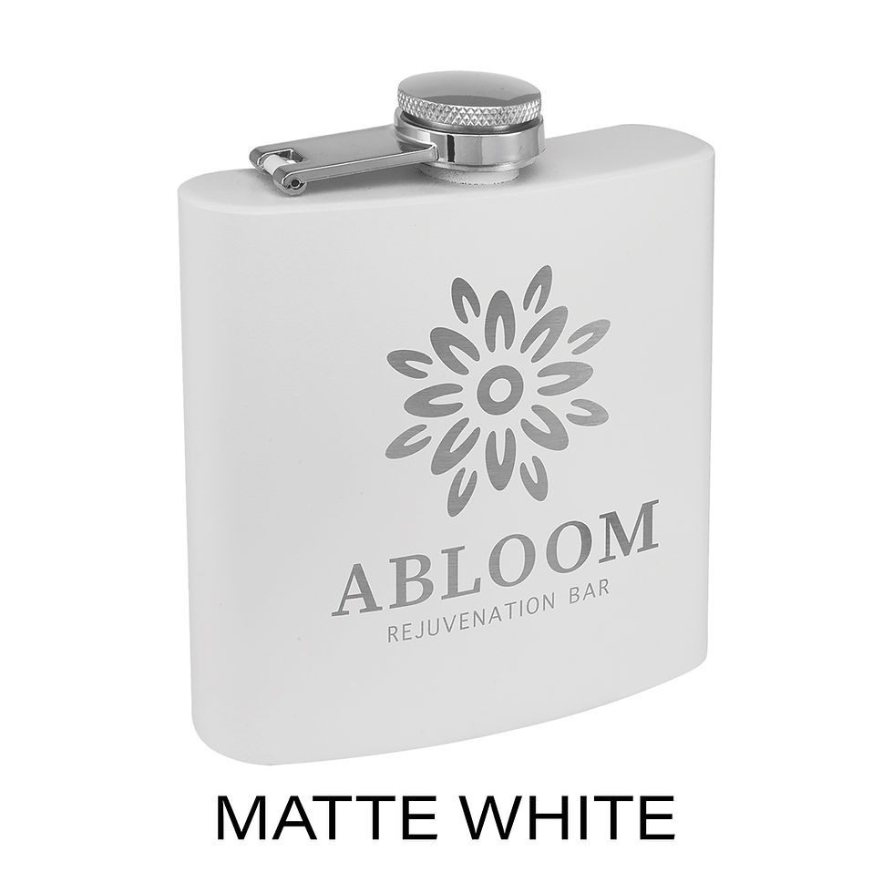 Thumbnail: 6 oz Powder-Coated Stainless Steel Flask | 10 Matte Colors